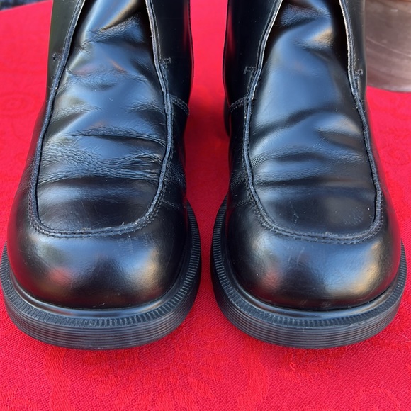 🏴󠁧󠁢󠁥󠁮󠁧󠁿 Dr. Martens MIE Vintage Platform MONO BLACK Side Zip Boots UK 7 - Picture 12 of 17